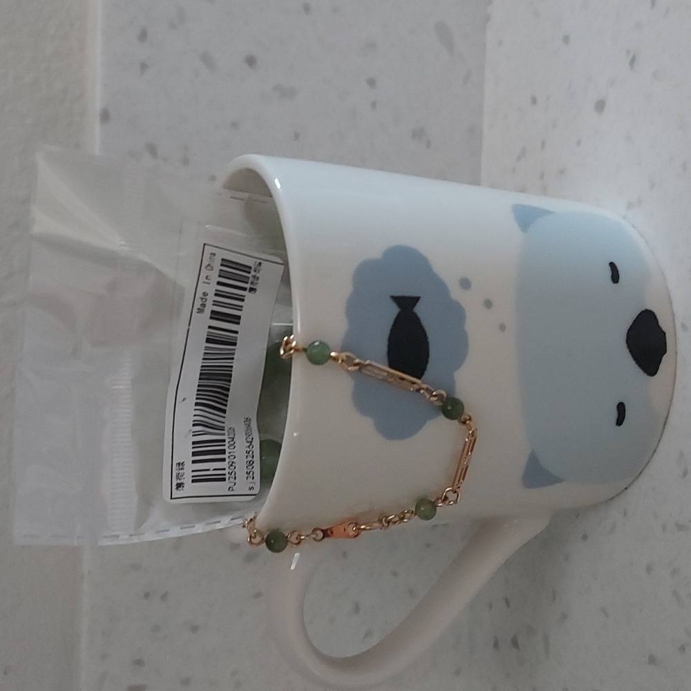 Bear Mug and Jade Bracelet Bundle